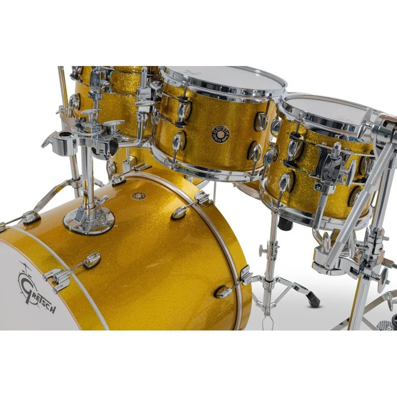 Gretsch - Catalina Maple CM2 7-Piece Drum Shell Pack - Lemon Sparkle - CM2-E627-LS - Image 6