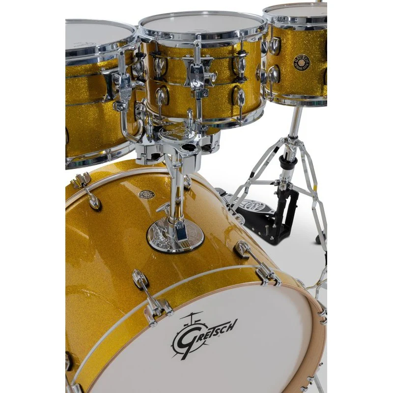 Gretsch - Catalina Maple CM2 7-Piece Drum Shell Pack - Lemon Sparkle - CM2-E627-LS - Image 7