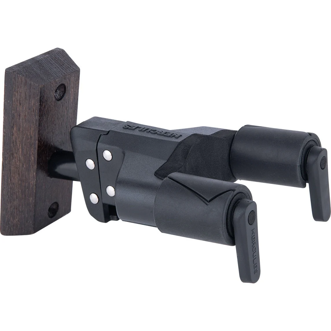 Hercules Stands - GSP38WBW+ Auto Grip System (AGS) Guitar Hanger - Dark Wood Base - Short Arm - Image 2