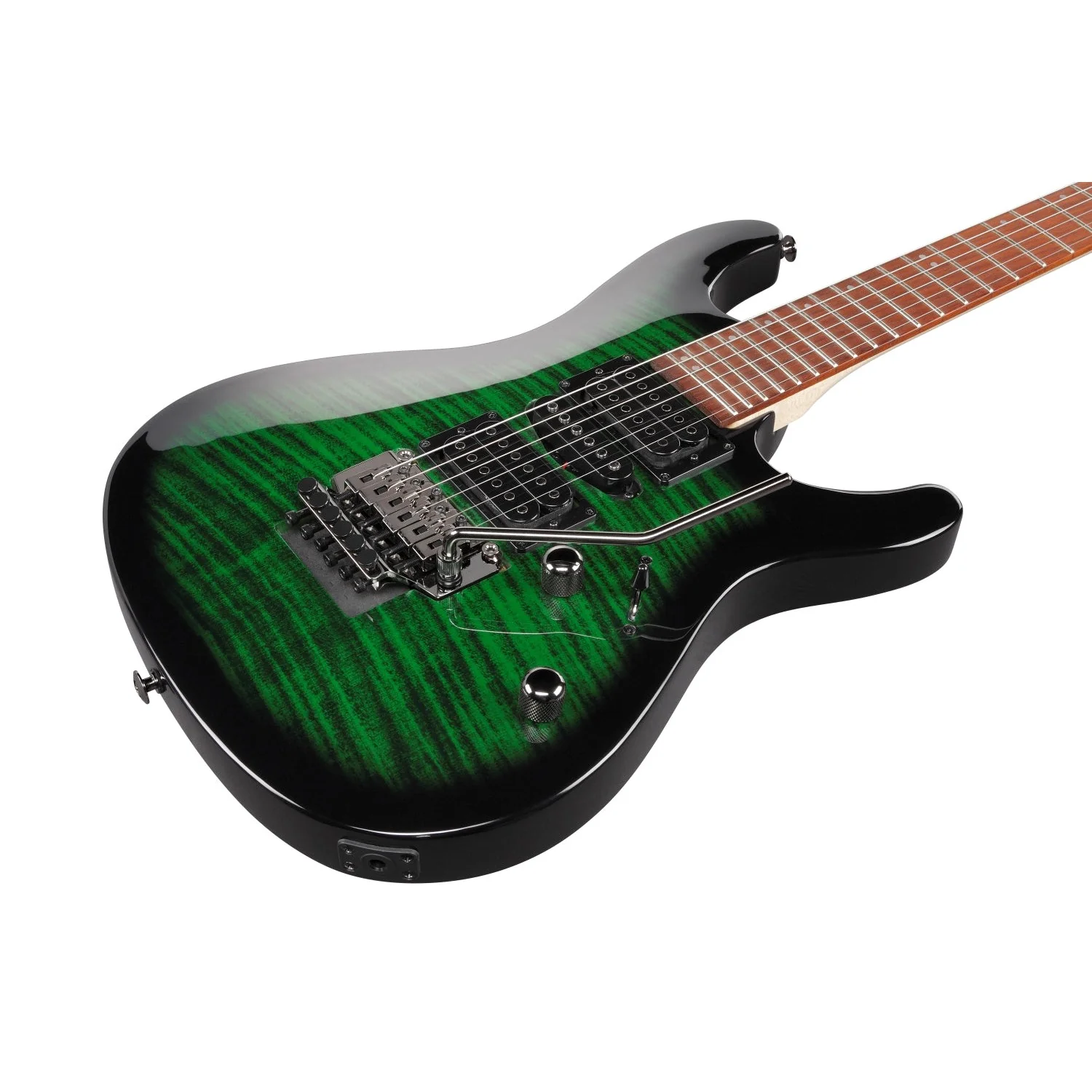 Ibanez - Kiko Loureiro Signature 6str Electric Guitar - Transparent Emerald Burst - KIKOSP3TEB - Image 4