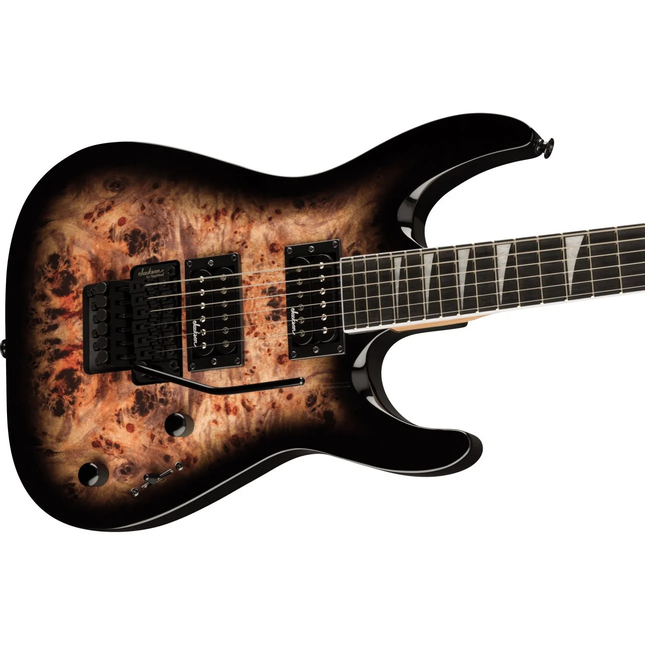 Jackson - JS Series Dinky® JS32 DKAP - Amaranth Fingerboard - Transparent Black Burst - 291-8824-557 - Image 3