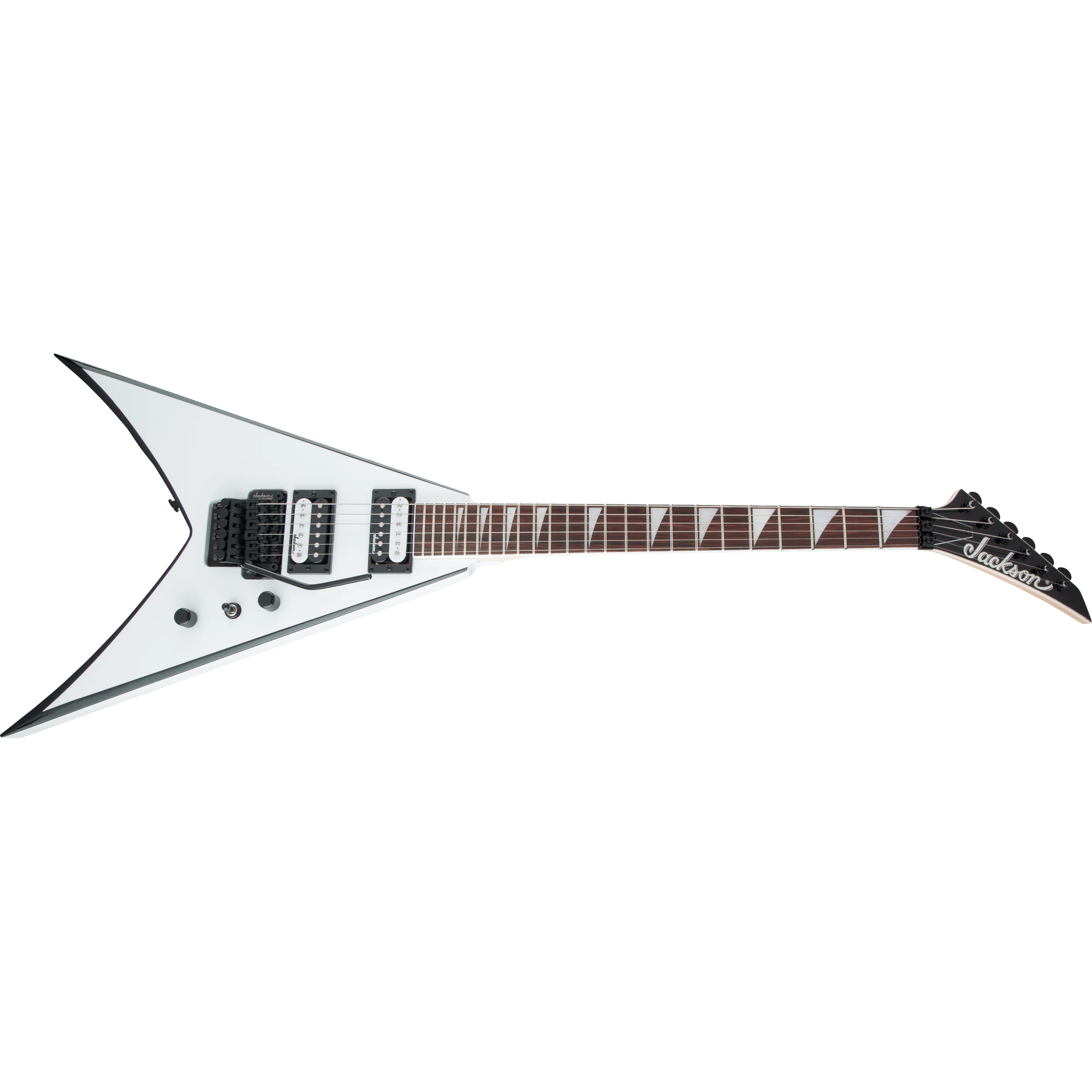Jackson - JS Series King V™ JS32 - Amaranth Fingerboard - White with Black Bevels - 291-0224-577 - Image 3