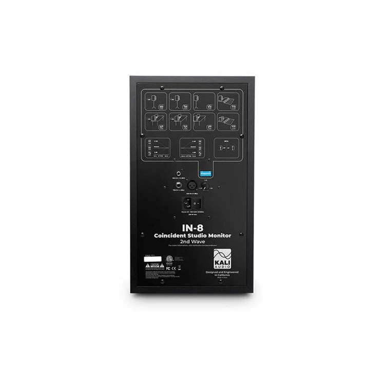Kali Audio - IN8V2 - 3-Way Amplified Studio Monitor 8" 140W - Black (Each) - Image 3