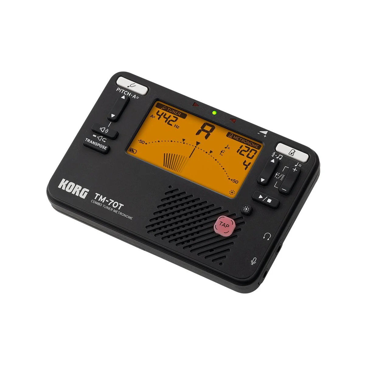 Korg - Handheld Tuner and Metronome - Black - TM70TBK - Image 2