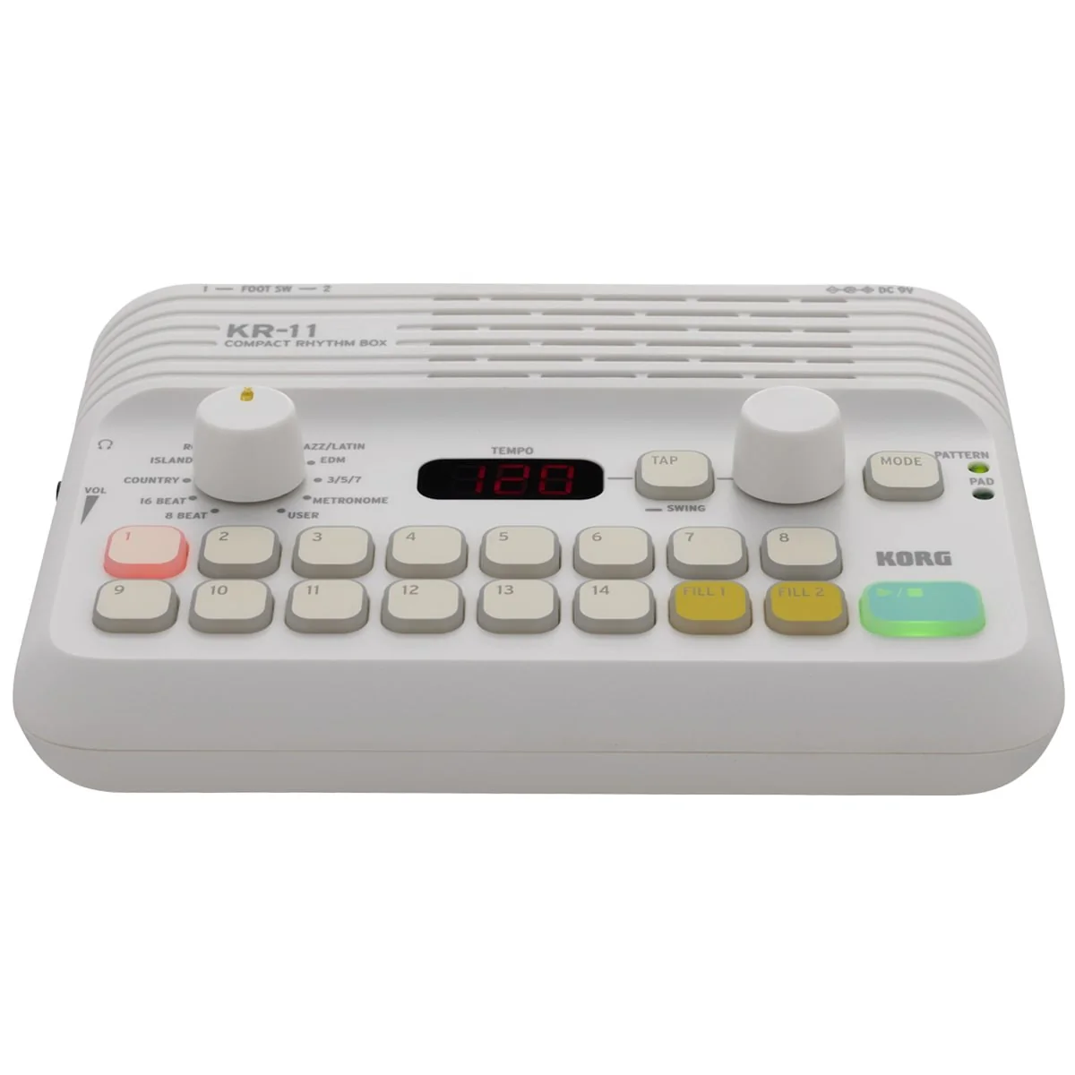 Korg - KR11 16-Pad Compact RhythmBox Drum Machine - Image 2