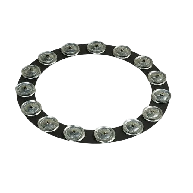 LP (Latin Percussion) - LPĀ® 14" Tambo-Ring - Black Sand with Galvanized Steel Jingles - LP3814BGA