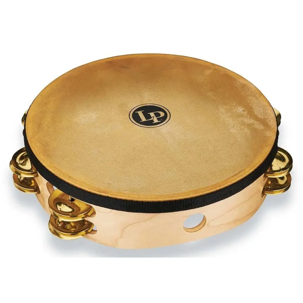 LP (Latin Percussion) - Pro 10 Double Row Headed Tambourine Bag-Brass LP384-BR - Image 2
