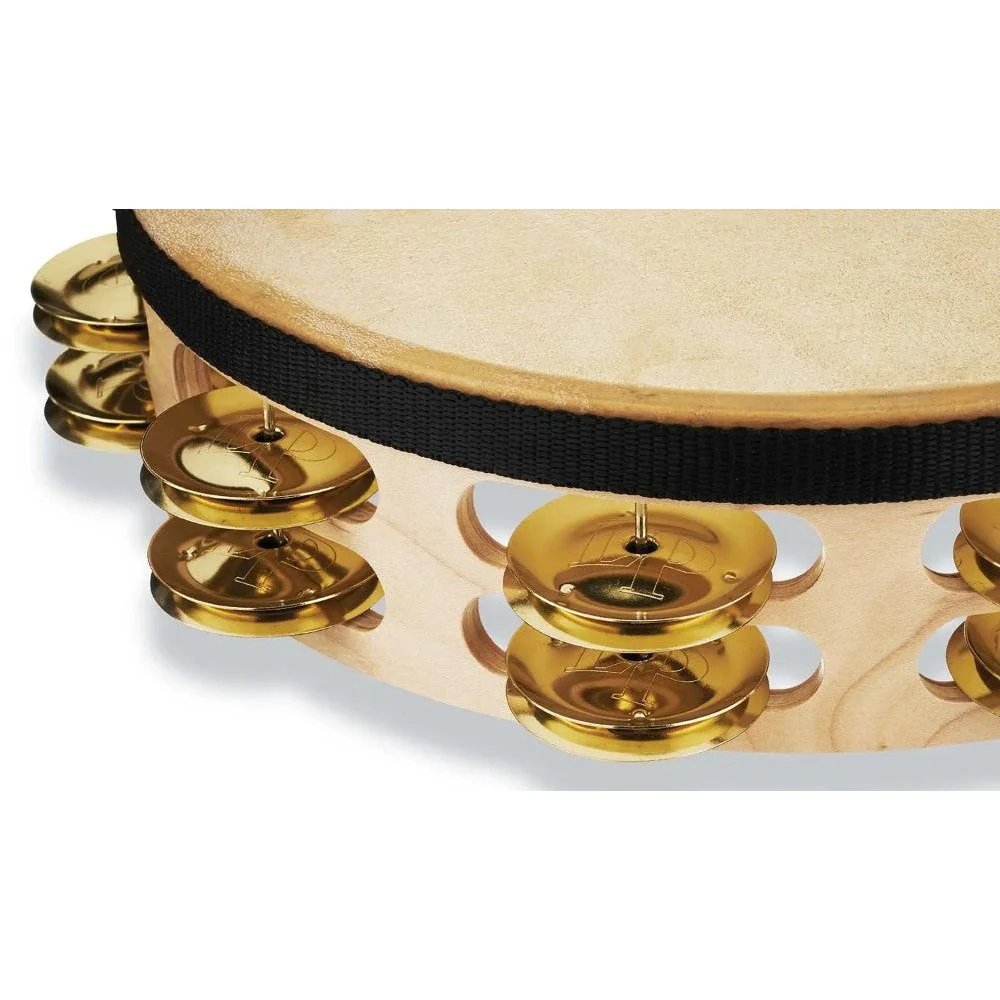 LP (Latin Percussion) - Pro 10 Double Row Headed Tambourine Bag-Brass LP384-BR - Image 3