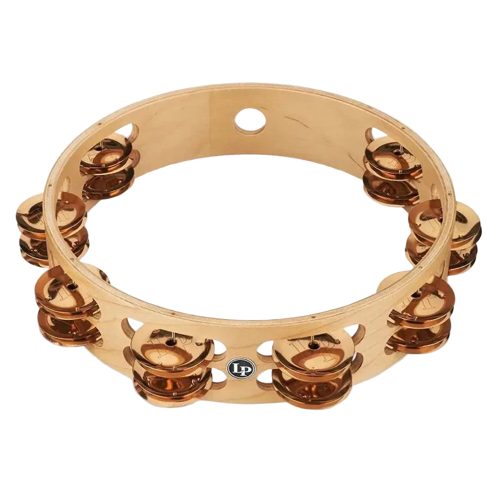 LP (Latin Percussion) - Pro 10 Tambourine, Double Row Bronze LP380B-BZ