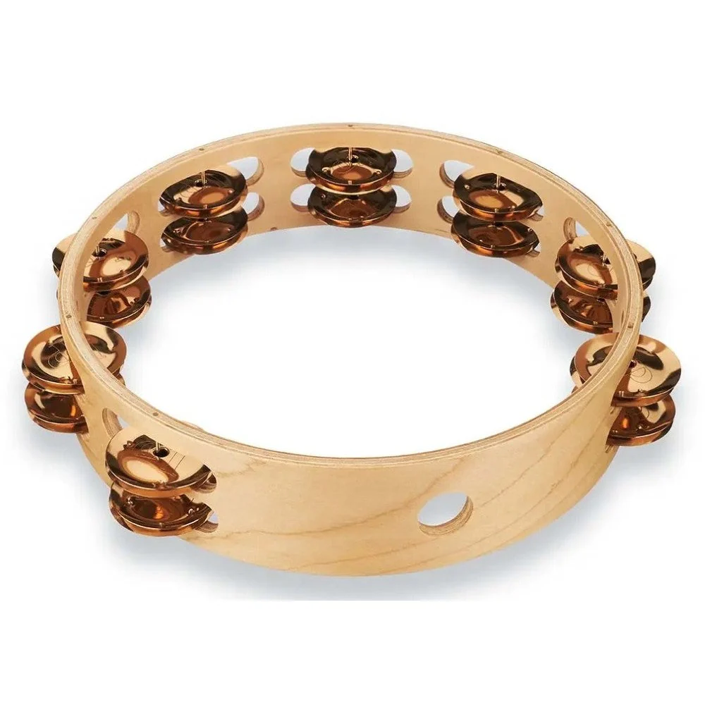 LP (Latin Percussion) - Pro 10 Tambourine, Double Row Bronze LP380B-BZ - Image 2