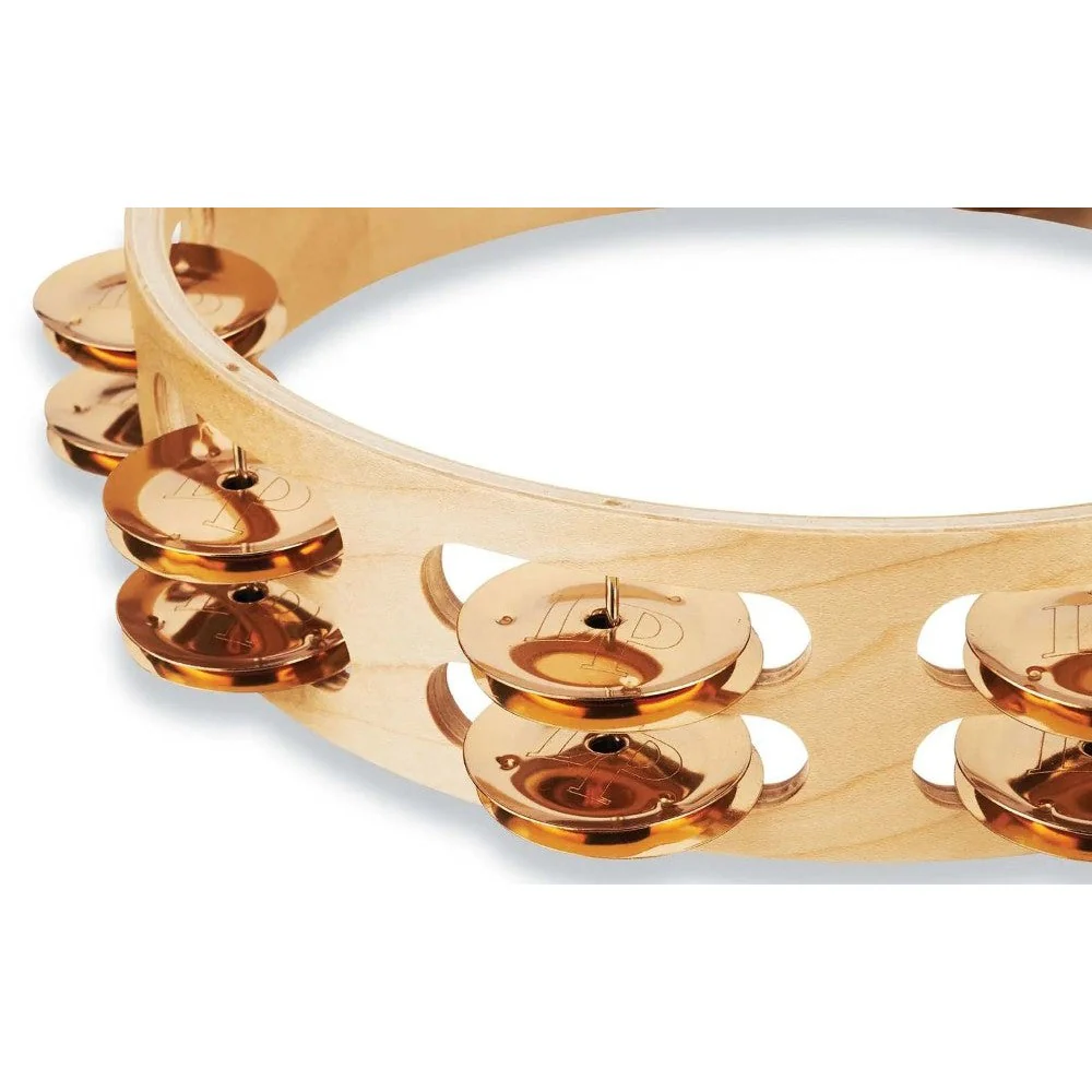 LP (Latin Percussion) - Pro 10 Tambourine, Double Row Bronze LP380B-BZ - Image 3