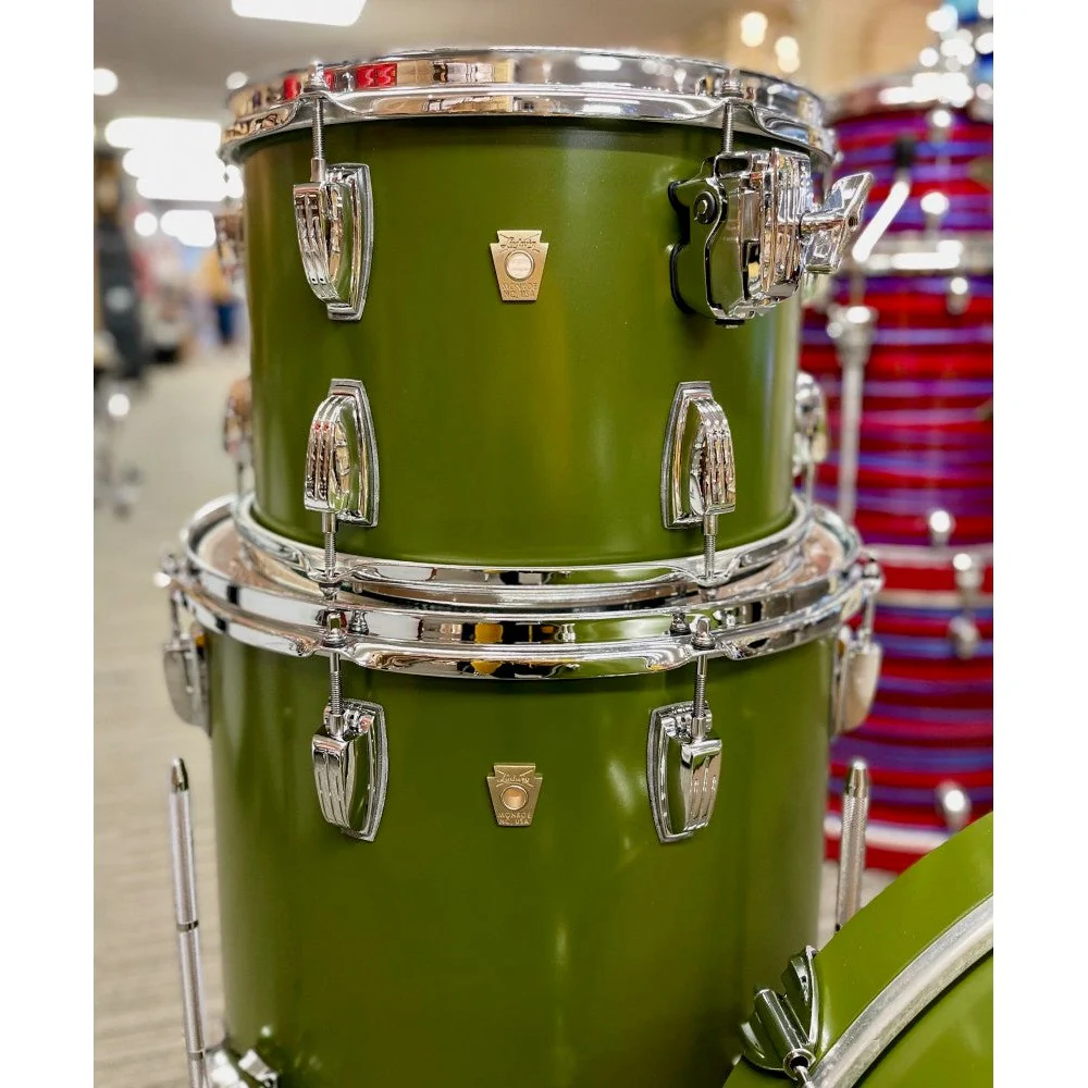 Ludwig - Classic Maple FAB 3-Piece Shell Kit Heritage Green L84233AXHGWC - Image 2