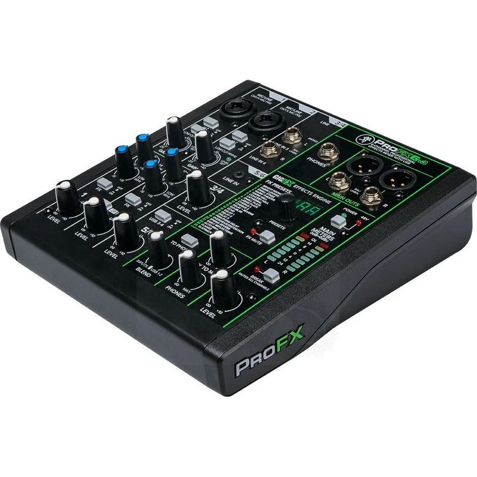 Mackie - PROFX6v3 -6-Channel Professional Effects Mixer with USB - Image 3