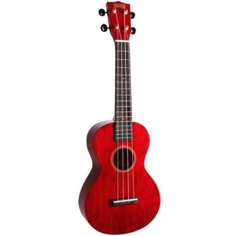Mahalo Ukuleles - Hano Series Concert Ukulele Transparent Red - MH2-TWR - Image 5