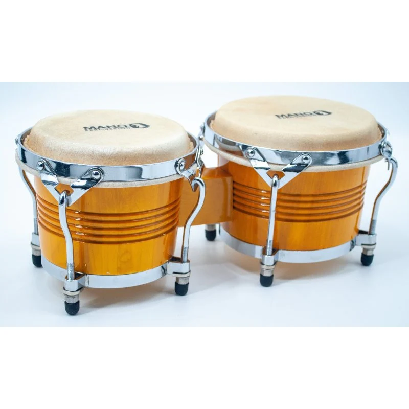 Mano Percussion - 7” & 8” Bongo Set With Traditional Rims, Natural - MP1778-NA - Image 2