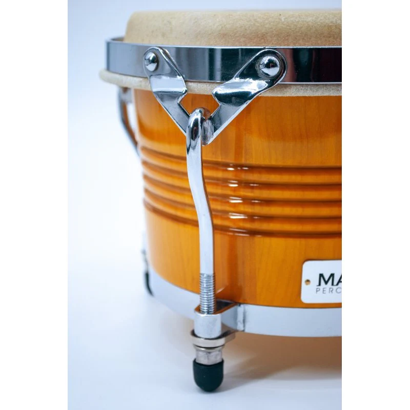 Mano Percussion - 7” & 8” Bongo Set With Traditional Rims, Natural - MP1778-NA - Image 3