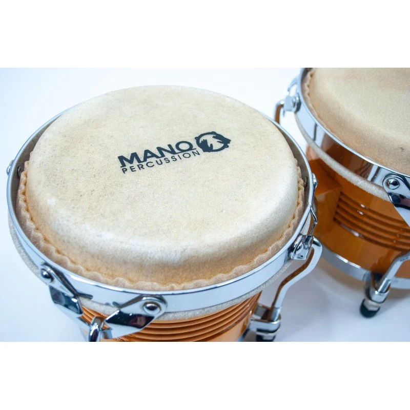 Mano Percussion - 7” & 8” Bongo Set With Traditional Rims, Natural - MP1778-NA - Image 5