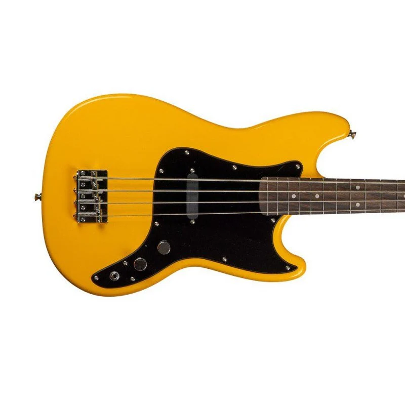 Markbass - M-Master-Style 4-String 30"-Scale Electric Bass Guitar with Gig Bag - Yellow - MB-YELLOW-LITTLE-BASS - Image 3