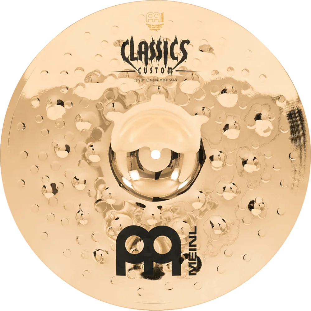 Meinl - Classics Custom Extreme Metal 16"/18" Extreme Metal Stack - CC16/18EMS-B - Image 2