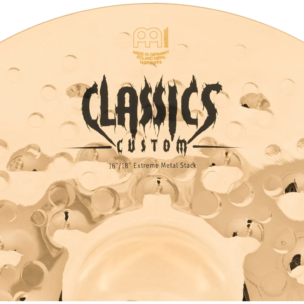 Meinl - Classics Custom Extreme Metal 16"/18" Extreme Metal Stack - CC16/18EMS-B - Image 4