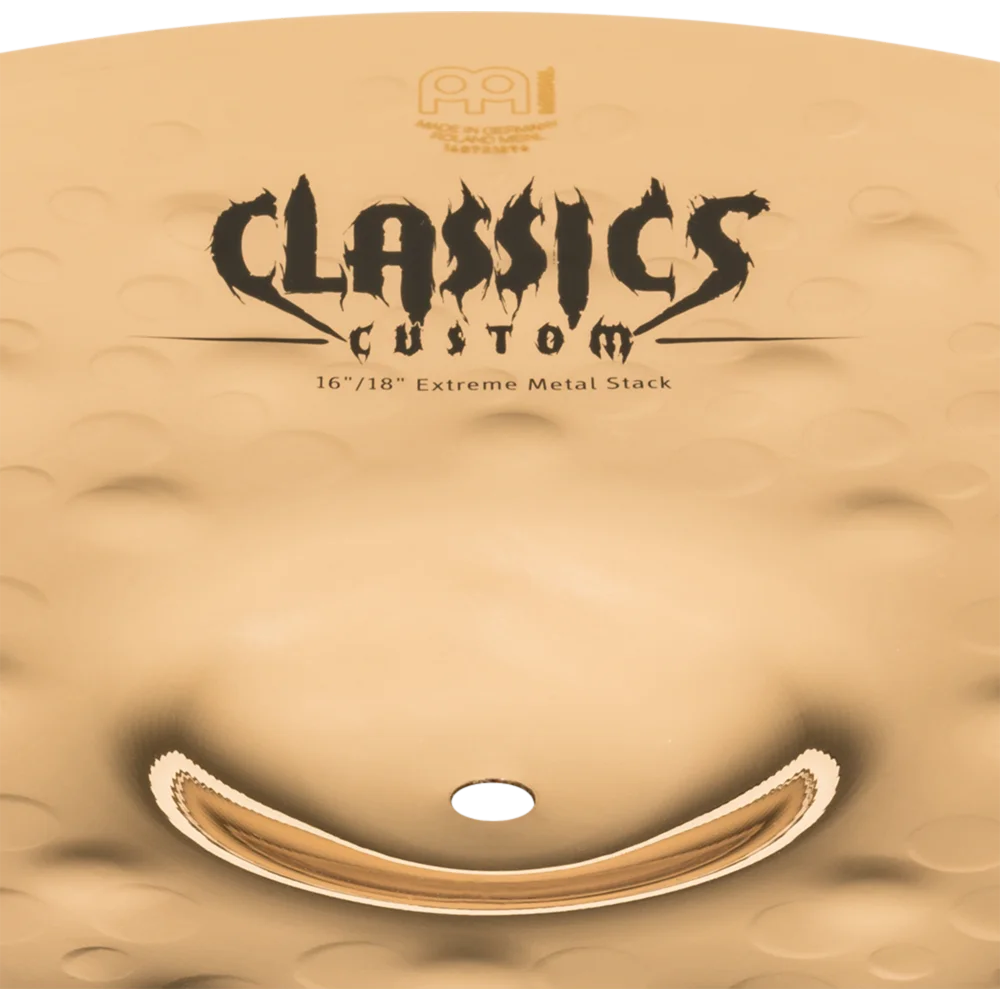 Meinl - Classics Custom Extreme Metal 16"/18" Extreme Metal Stack - CC16/18EMS-B - Image 5