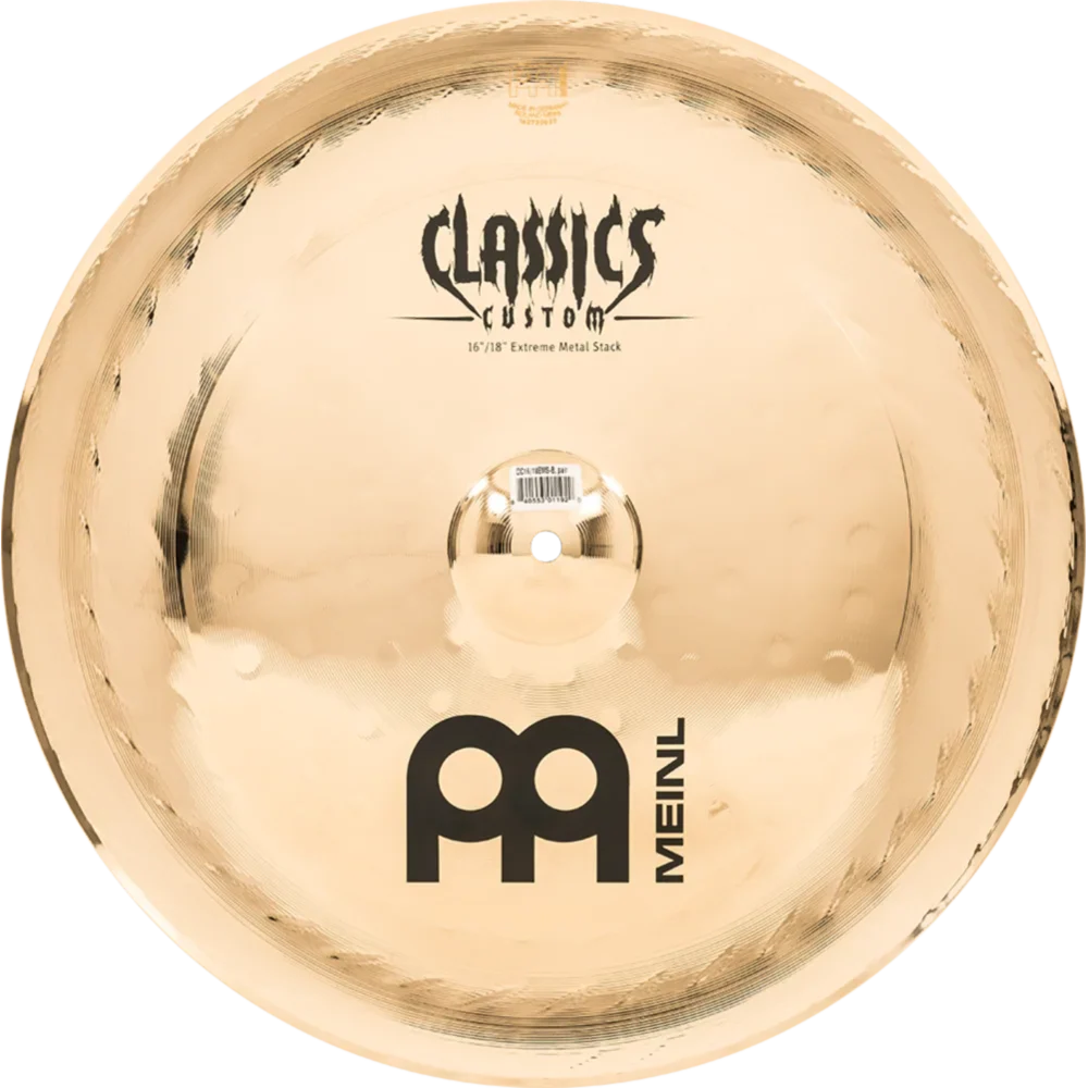 Meinl - Classics Custom Extreme Metal 16"/18" Extreme Metal Stack - CC16/18EMS-B - Image 7