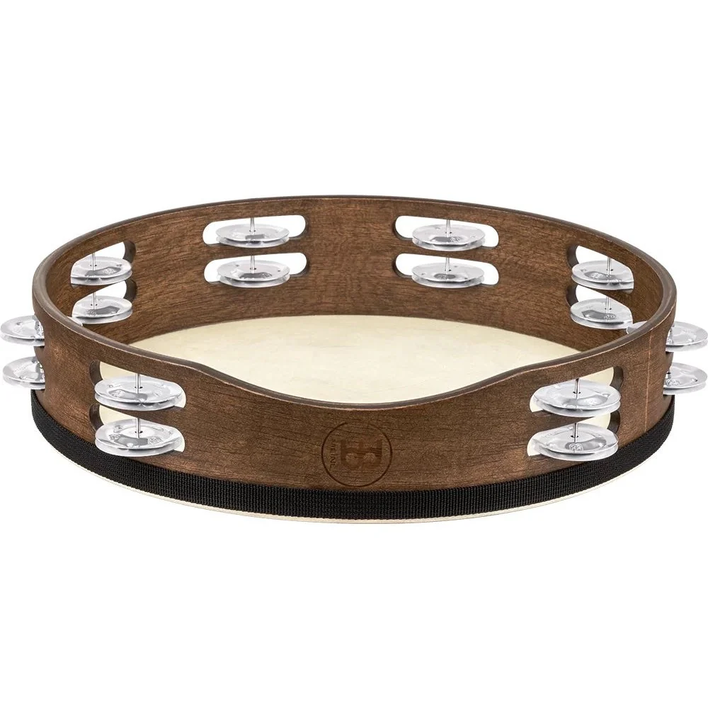 Meinl - Tamburello 12" Walnut Brown Goat Skin Aluminum Jingles FD12TAM - Image 2