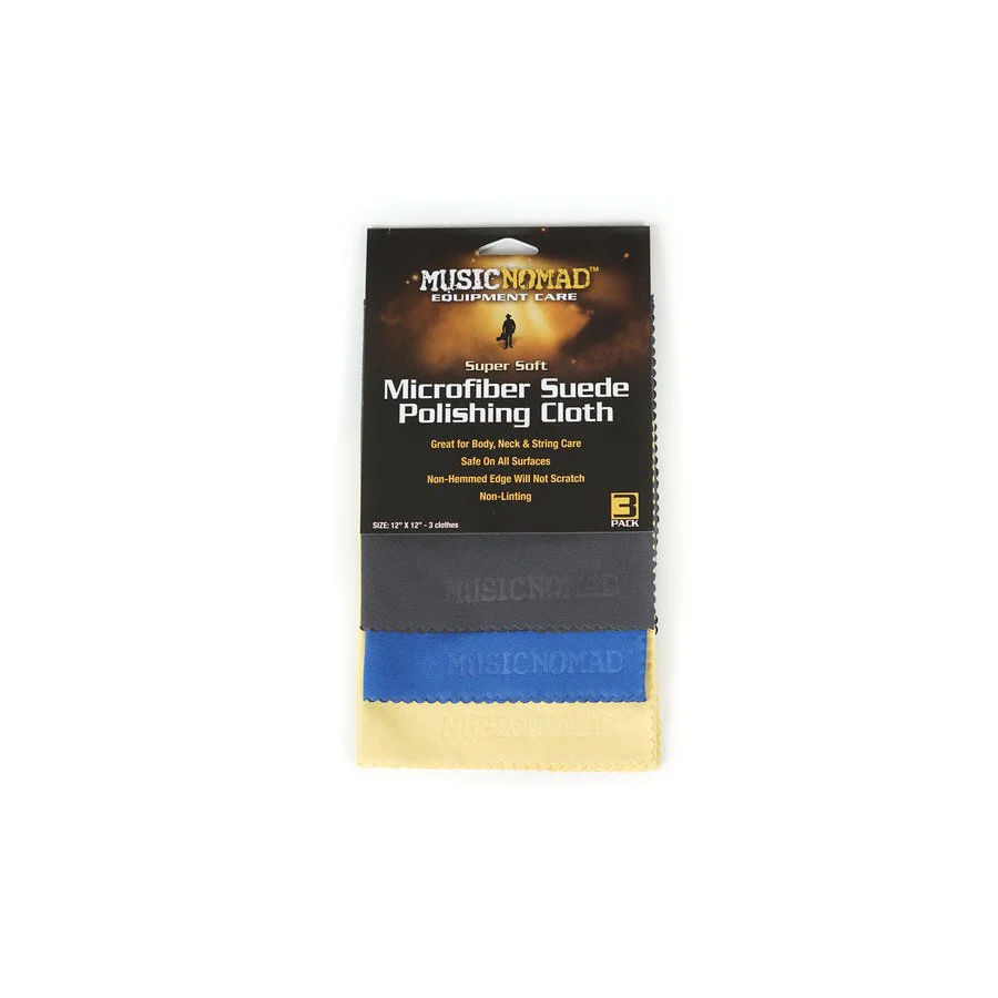 MusicNomad - Super-Soft Microfiber Suede Polishing Cloth - 3-Pack  - MN203 - Image 3