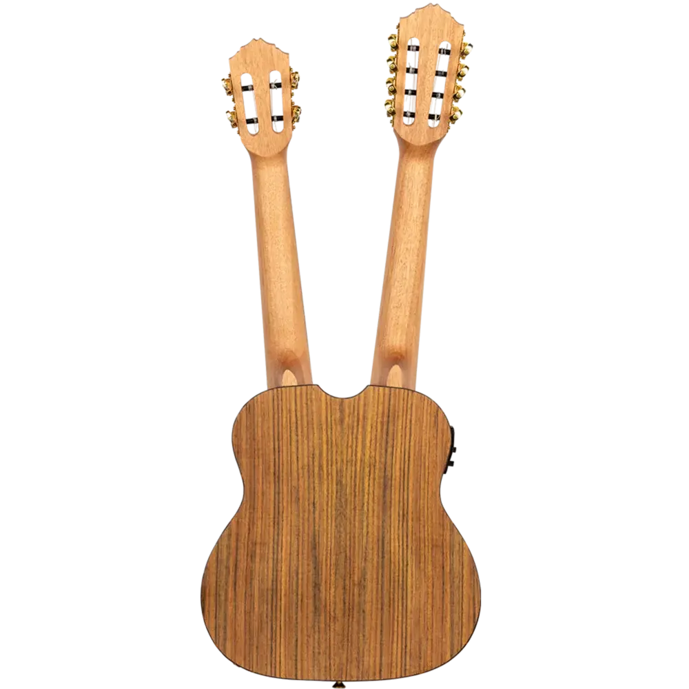 Ortega - Hydra - Tenor Double-Neck Ukulele Ovangkol Natural - Deluxe gig bag included - - Image 4