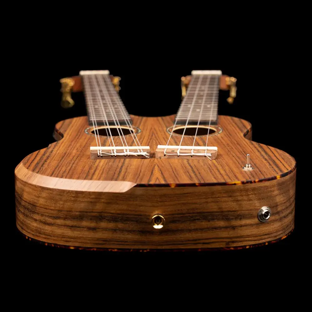 Ortega - Hydra - Tenor Double-Neck Ukulele Ovangkol Natural - Deluxe gig bag included - - Image 6