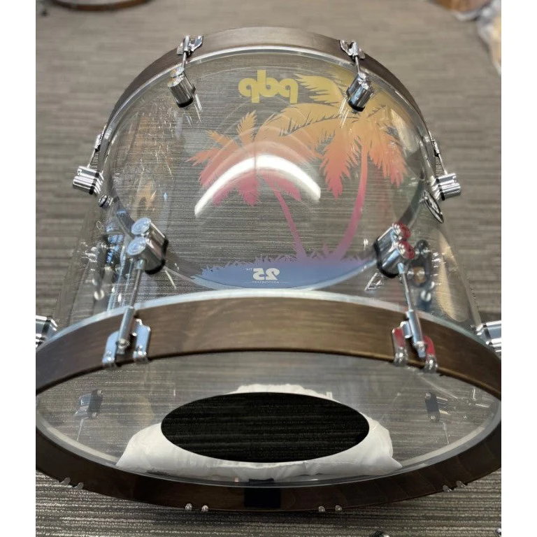 PDP - 25th Anniversary Limited Edition 4-Piece Shell Kit Clear Acrylic PDLT221425TH - Image 4