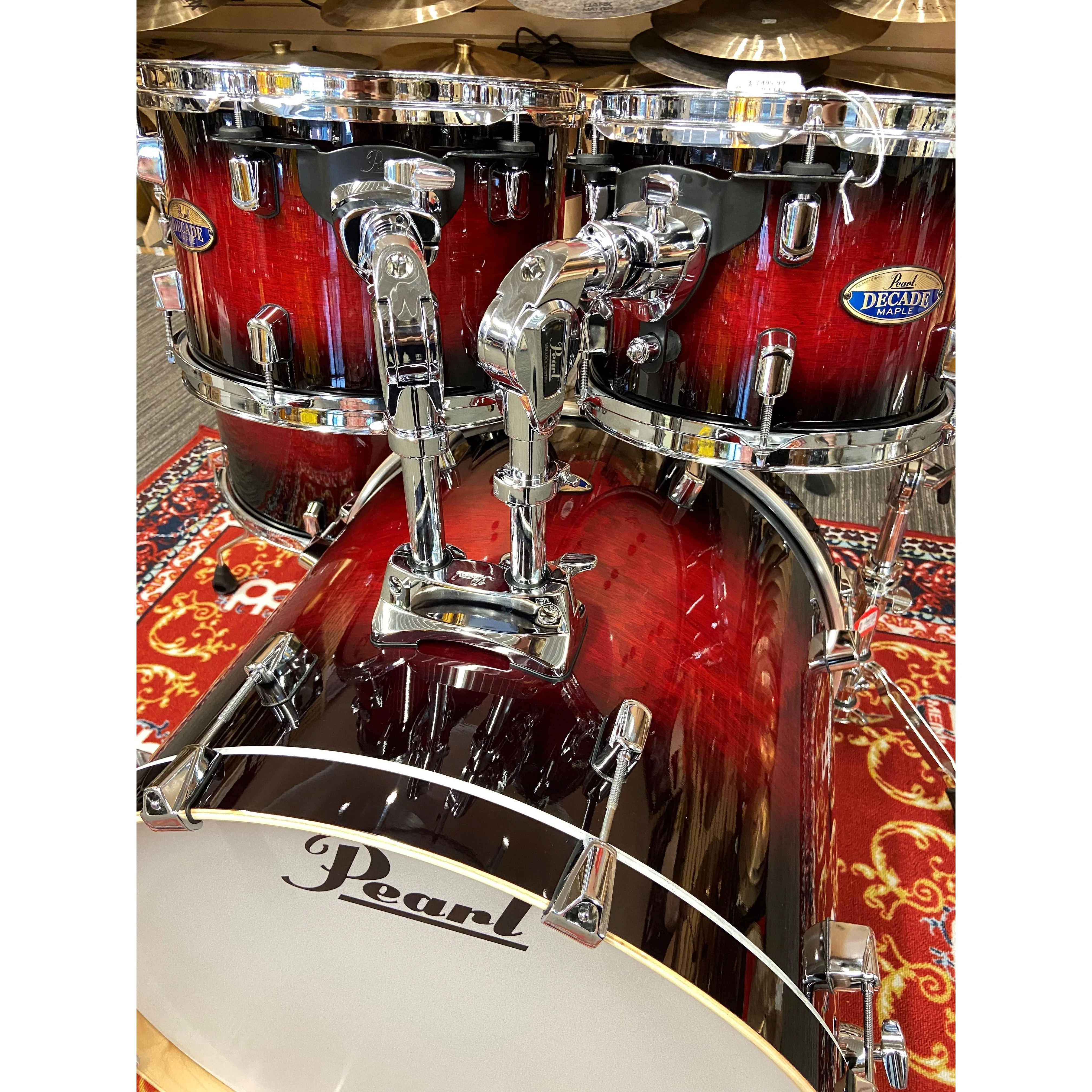 Pearl - Decade Maple 5-Piece Shell Kit Gloss Deep Red Burst DMP925SPC261 - Image 2
