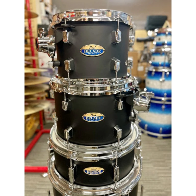 Pearl - Decade Maple 5-Piece Shell Kit Matte Black DMP925SPC#227 - Image 2