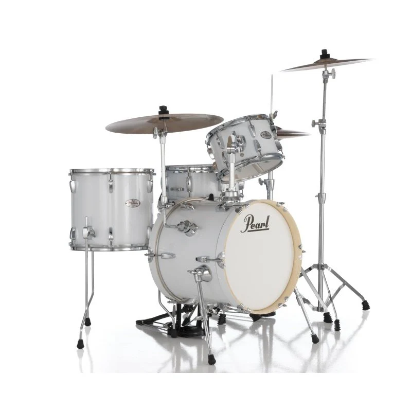 Pearl - Midtown Series 4-Piece Drum Set with Hardware - Pure White - MDT564C33 - Image 2