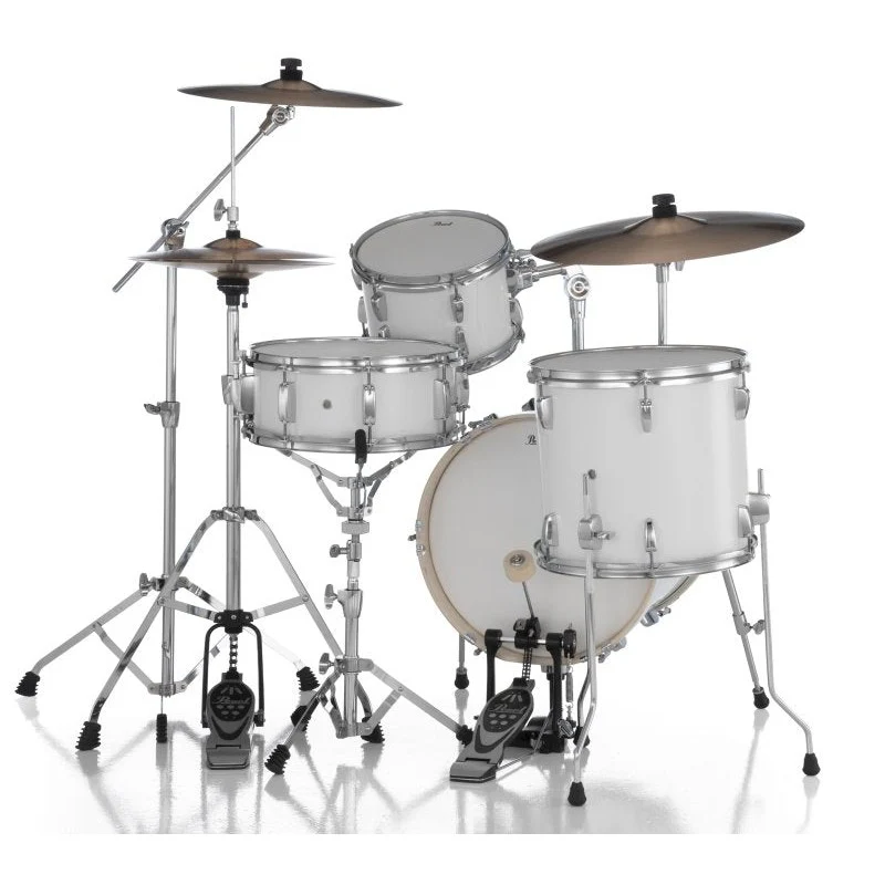 Pearl - Midtown Series 4-Piece Drum Set with Hardware - Pure White - MDT564C33 - Image 3