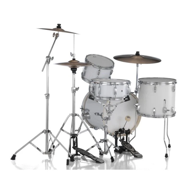Pearl - Midtown Series 4-Piece Drum Set with Hardware - Pure White - MDT564C33 - Image 4
