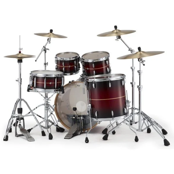 Pearl - PMX Series 4-Piece Drum Shell Pack, Red Stripe Burst - PMX924BEDPC836 - Image 3
