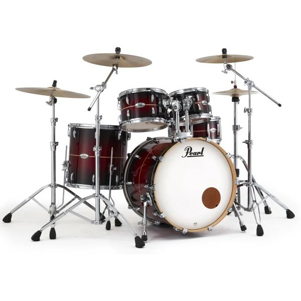 Pearl - PMX Series 4-Piece Drum Shell Pack, Red Stripe Burst - PMX924BEDPC836 - Image 5