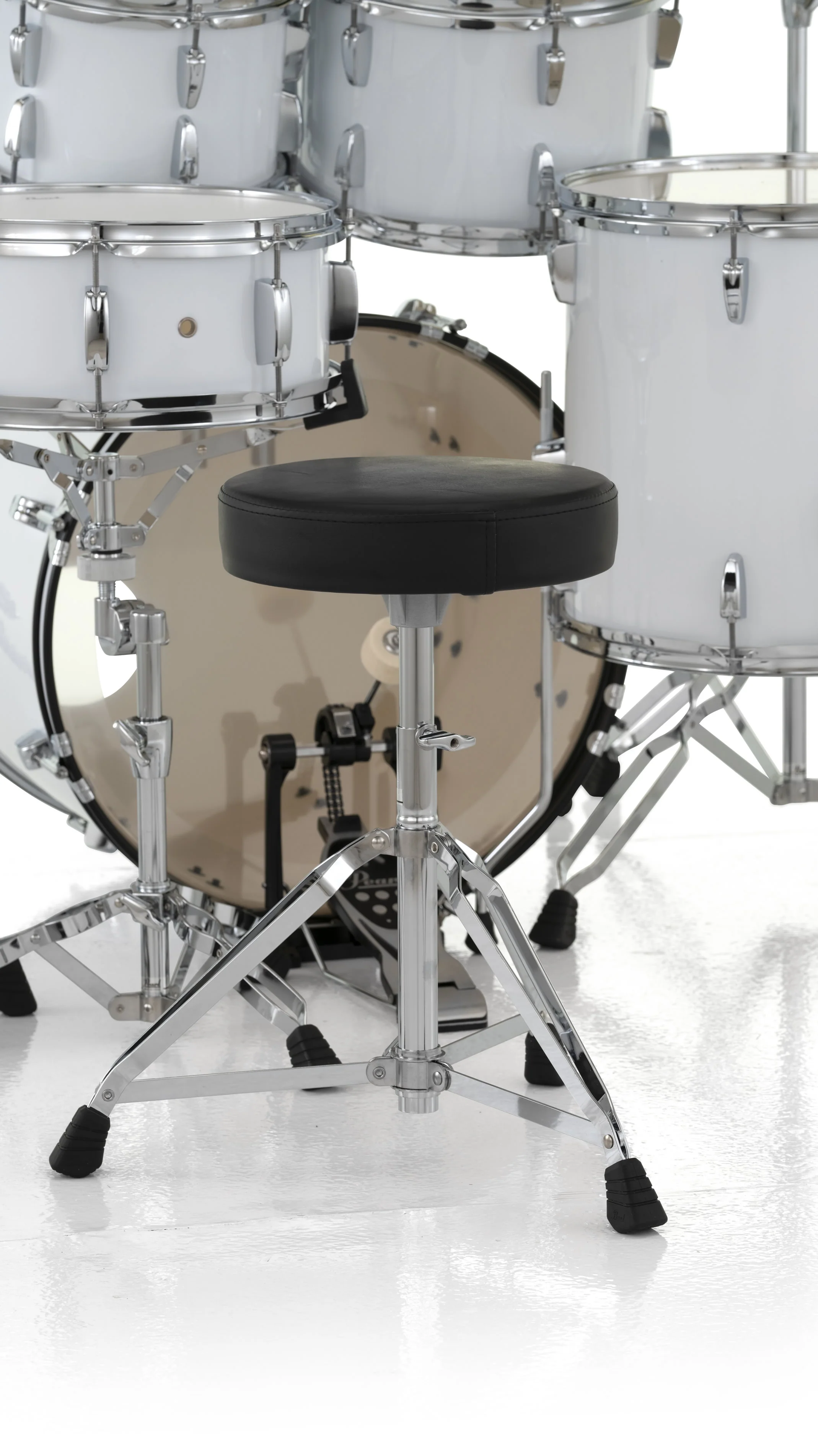 Pearl - RS525SC Roadshow 5-Piece Drum Set w/ Hardware & Cymbals - Pure White - 01-80336  - 01-80336 - Image 4
