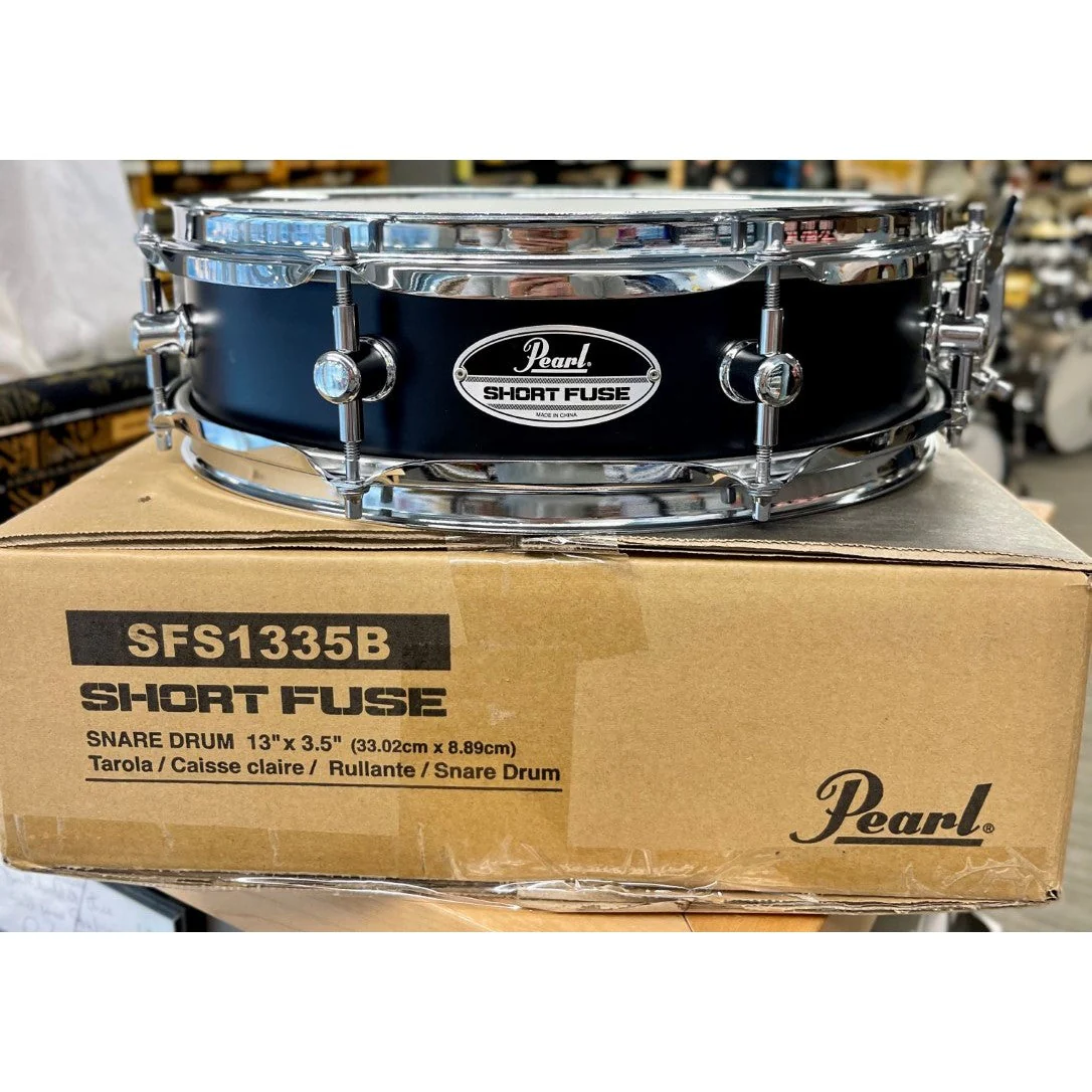 Pearl - Short Fuse Snare 3.5x13 Black Steel SFS1335B - Image 2