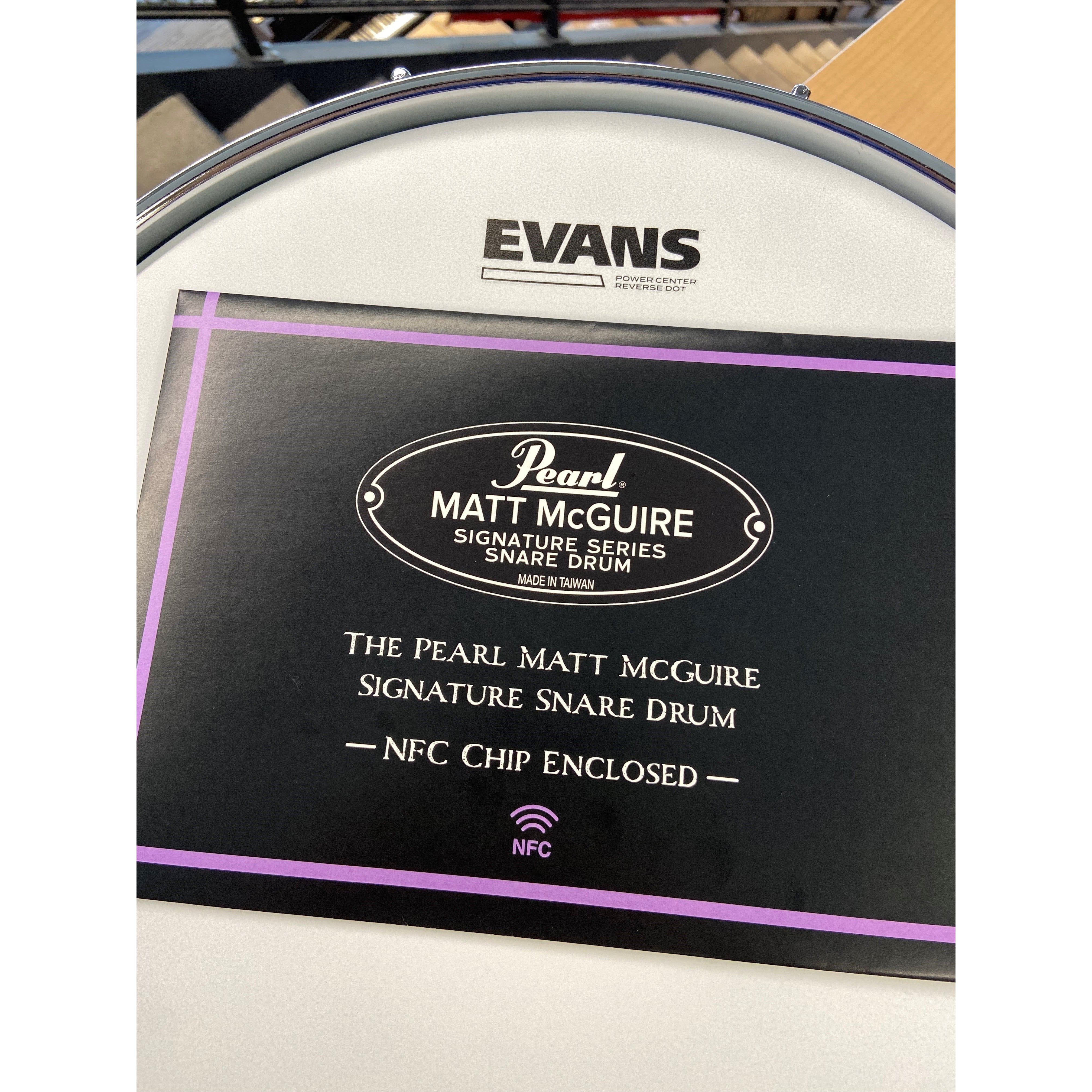 Pearl - Signature Snare Matt Mcguire 6.5X14 Powder Coated Steel MM1465S/C - Image 2