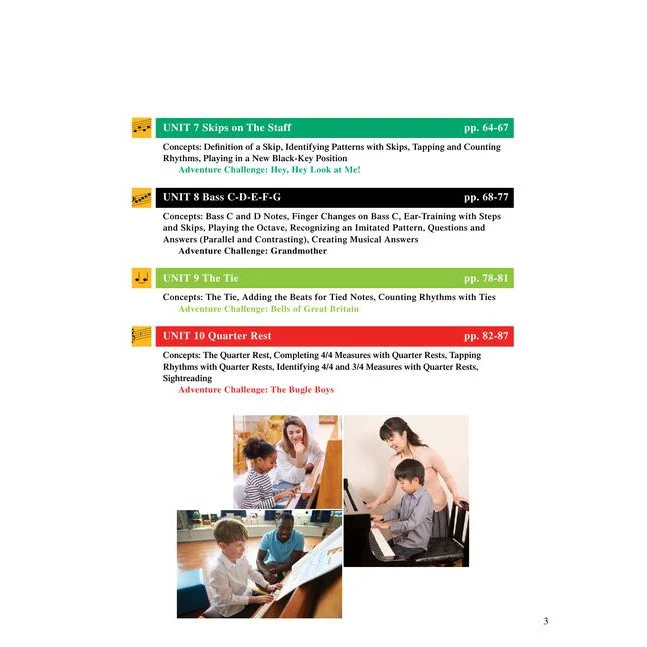 Piano Adventures - Primer Level Unit Assessments Teacher Handbook - Image 3