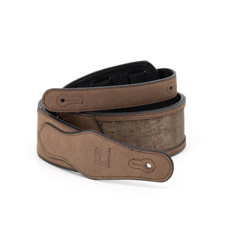 Profile - 2.5" Leather Padded Strap - Brown Cork - PGS-GL-4000-BR - Image 9