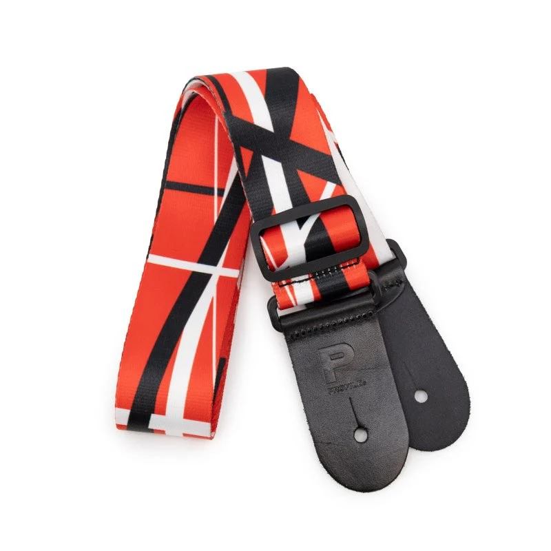 Profile - Terylene - Red Black White Stripe Printed Strap - PGS-NY-EVH-RBW - Image 4