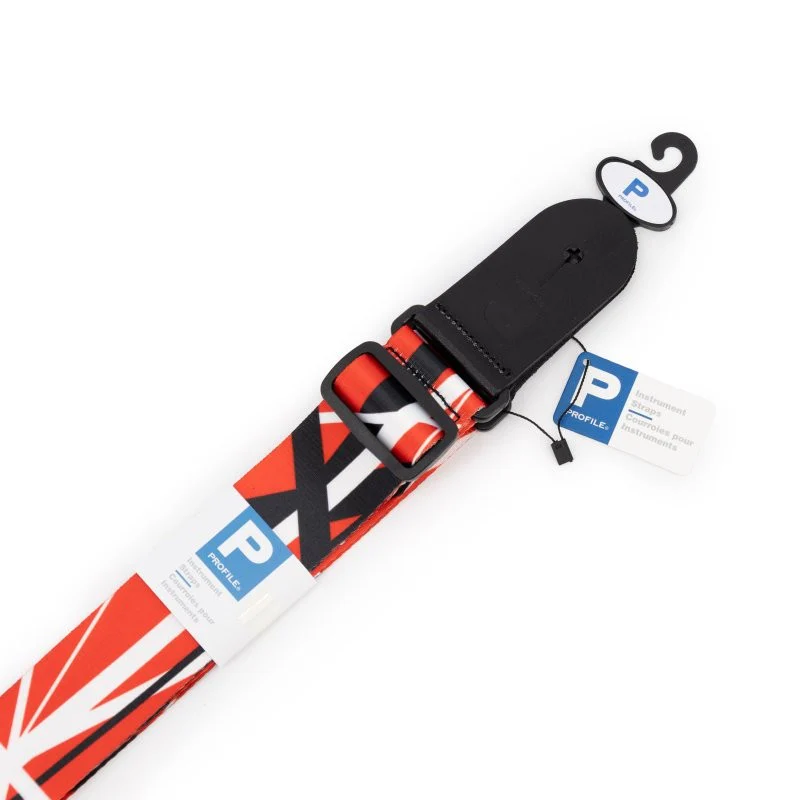 Profile - Terylene - Red Black White Stripe Printed Strap - PGS-NY-EVH-RBW - Image 7