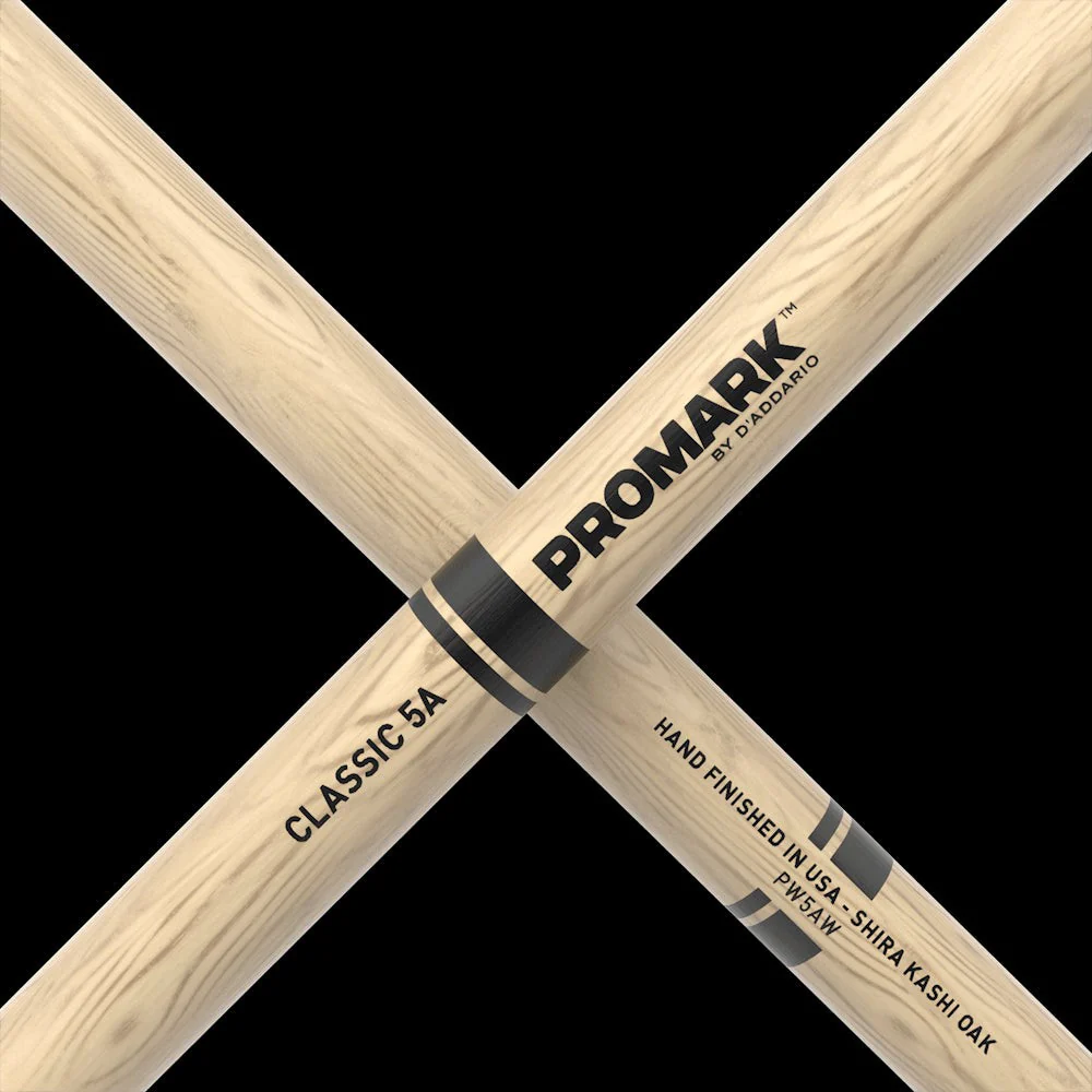 Promark - Classic Attack 5A Shira Kashi Oak Drumstick, Oval Wood Tip, 4-Pack - PW5AW-4P - Image 4