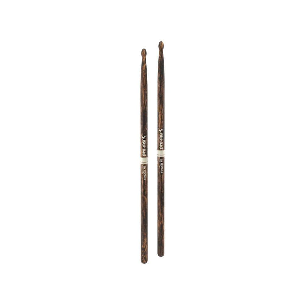 ProMark - Classic Forward 747 FireGrain 5A Hickory Drumstick - Oval Wood Tip - TX747W-FG - TX747W-FG