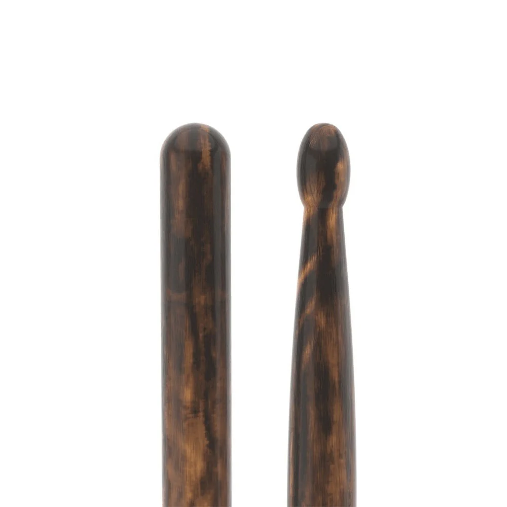 ProMark - Classic Forward 747 FireGrain 5A Hickory Drumstick - Oval Wood Tip - TX747W-FG - TX747W-FG - Image 3