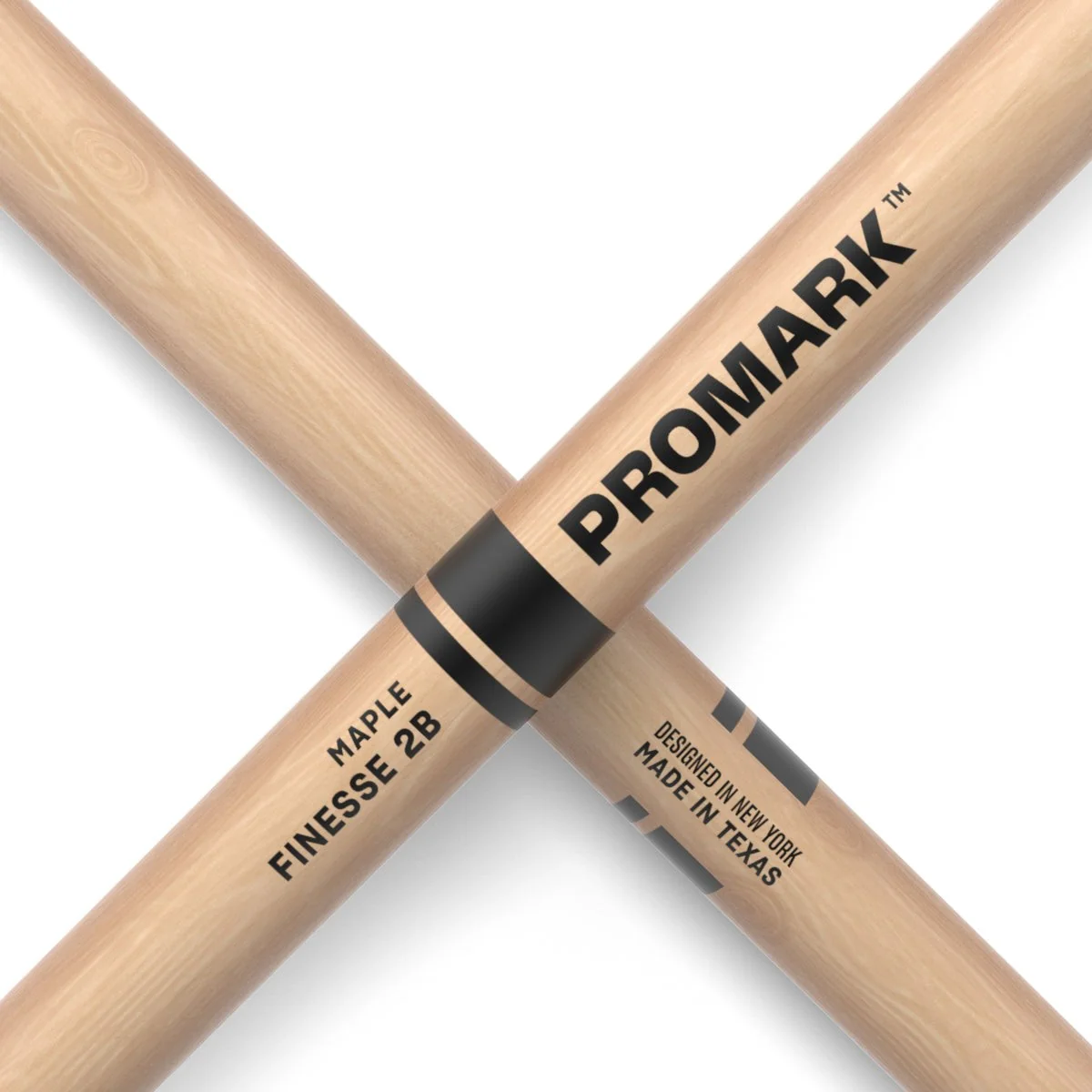 Promark - Finesse 2B Maple Round Tip Drumstick | RBM625RW - Image 3