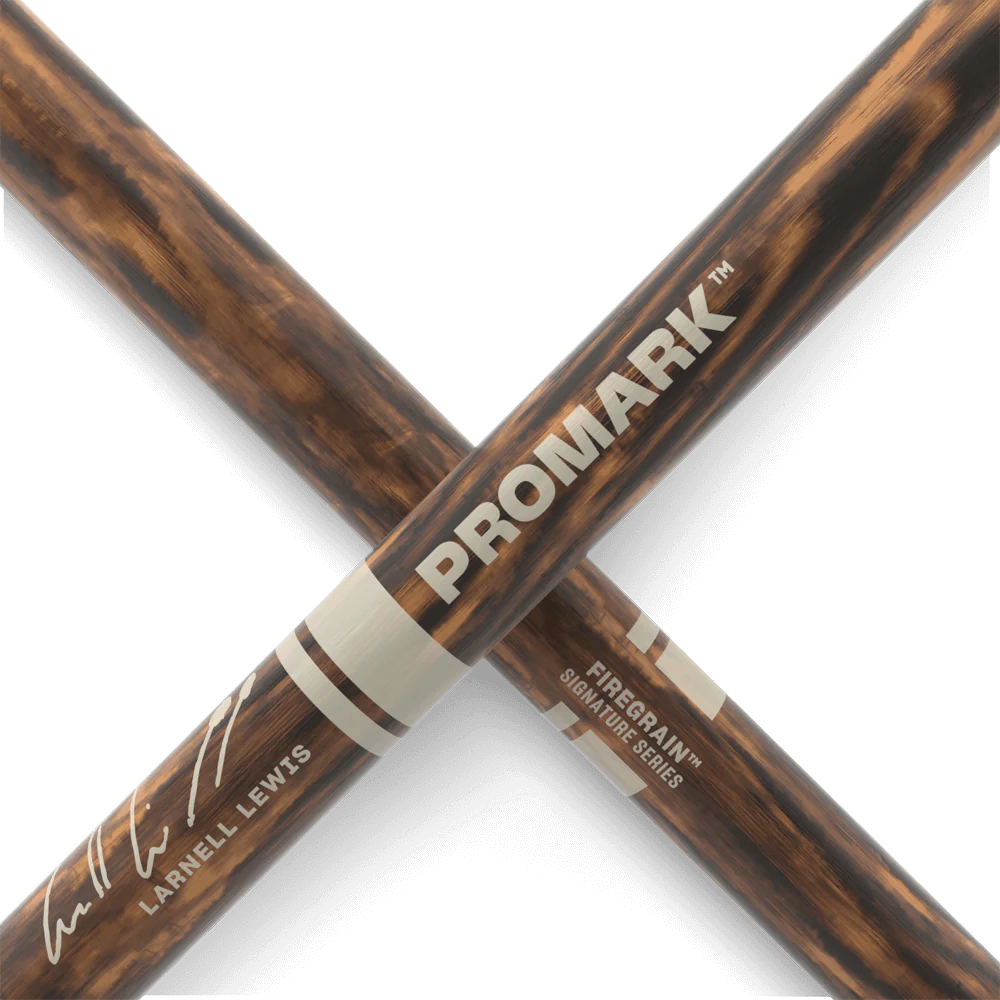 Promark - Larnell Lewis Signature FireGrain Hickory Drumstick, Wood Tip - RBLLW-FG - Image 4